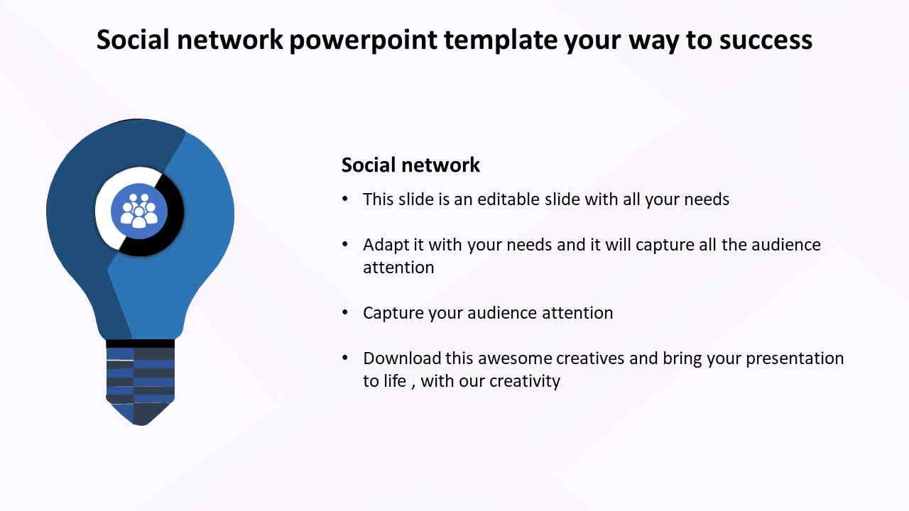 Free - Snazzy Social Network PowerPoint Template Presentation